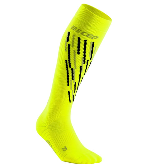 CEP Ski Thermo Sokken - Flash Yellow Black